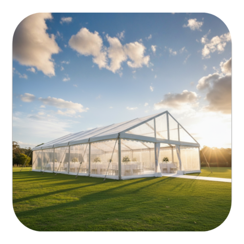 5m x 10m Clear Frame Tents for Sale