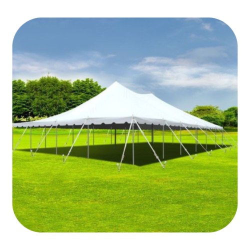 5m x 10m Peg and Pole Tent